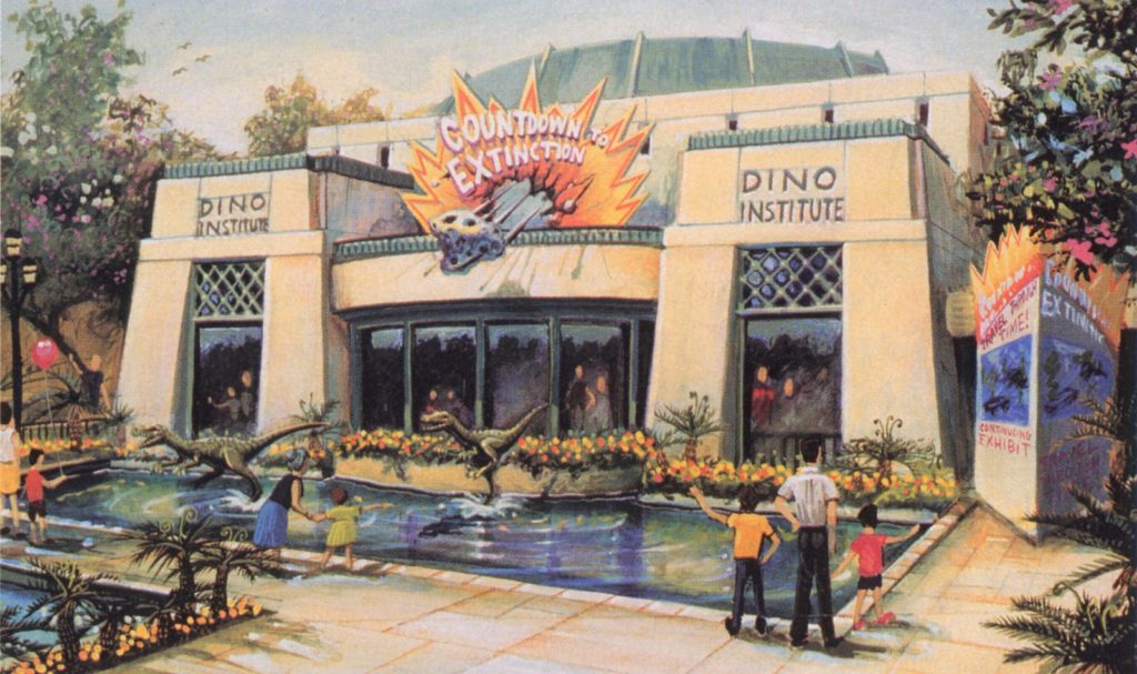 Countdown to Extinction: Inside the Evolution of Animal Kingdom's  Time-Traveling DINOSAUR Dark Ride - Park Lore